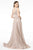 Elizabeth K - GL1817 Embroidered V-Neck A-Line Gown Prom Dresses