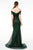 Elizabeth K - GL1846 Short Sleeve Glimmer Long Mermaid Gown Evening Dresses
