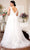 Elizabeth K - GL1902 Embellished Plunging V Neck A-line Bridal Gown Wedding Dresses