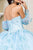 Elizabeth K - GL1944 Embroidered Sweetheart Gown With Detached Sleeves Quinceanera Dresses