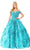 Elizabeth K - GL1962 Blossom Ornate Off Shoulder Ballgown Special Occasion Dresses XS / Tiffany Blue