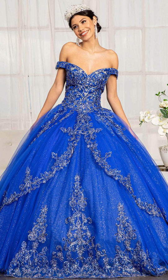Elizabeth K GL1972 - Off-shoulder Sweetheart Neck Ball Gown