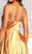 Elizabeth K GL1991 - Strappy High Slit Satin Prom Dress Special Occasion Dress