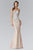 Elizabeth K GL2004 Strapless Bead Textured Mermaid Gown CCSALE XL / Mint