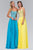 Elizabeth K - GL2018 Strapless Embroidered Chiffon Gown Prom Dresses XS / Yellow