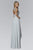 Elizabeth K - GL2023 Crystal Ornate A-Line Gown Bridesmaid Dresses XS / Silver