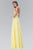Elizabeth K - GL2049 Strapless Applique Chiffon Gown Bridesmaid Dresses