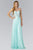 Elizabeth K - GL2049 Strapless Applique Chiffon Gown Bridesmaid Dresses XS / Tiffany