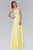 Elizabeth K - GL2049 Strapless Applique Chiffon Gown Bridesmaid Dresses XS / Yellow