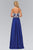 Elizabeth K - GL2050 Strapless Beaded Floral Applique Gown Special Occasion Dress