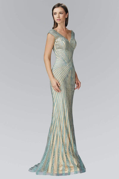 elegant dress for girls Long Cheap Simple Formal Evening Dress Spaghetti Strap A Line Prom Dress  with Slit |Sheergirl.com – SheerGirl main image 1