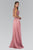 Elizabeth K - GL2065 Embellished Jewel Neck A-Line Gown Special Occasion Dress