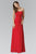 Elizabeth K - GL2068 Pleated Sweetheart Chiffon A-line Dress Special Occasion Dress XS / Red