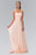 Elizabeth K - GL2070 Strapless Pleated Sweetheart Chiffon Dress Bridesmaid Dresses XS / Peach