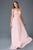 Elizabeth K - GL2070 Strapless Pleated Sweetheart Chiffon Dress Special Occasion Dress XS / Pink