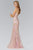 Elizabeth K - GL2089 Beaded Strapless Tulle Trumpet Gown Special Occasion Dress