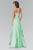 Elizabeth K - GL2092 Strapless Beaded Corset Gown Special Occasion Dress XS / L.Green