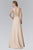 Elizabeth K - GL2099 Jewel Illusion Draped Chiffon Gown Special Occasion Dress