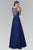 Elizabeth K - GL2103 Embellished Jewel Neck A-Line Dress Special Occasion Dress