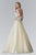 Elizabeth K - GL2155 Beaded Sweetheart A-Line Gown Special Occasion Dress XS / Champagne