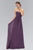 Elizabeth K - GL2164 Ruched Sweetheart Corset A-line Dress Special Occasion Dress XS / Eggplant