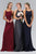 Elizabeth K - GL2170 Lace Embellished Scoop Neck Long Dress Bridesmaid Dresses XS / Burgundy