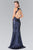 Elizabeth K - GL2217 Sequined Halter Neck Trumpet Dress Special Occasion Dress