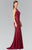 Elizabeth K - GL2222 Embellished Scoop Neck Jersey Sheath Dress Special Occasion Dress