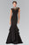 Elizabeth K - GL2242 High Neck Mermaid Gown Special Occasion Dress XS / Black