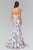 Elizabeth K - GL2259 Two-Piece Halter Mermaid Gown Special Occasion Dress