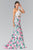 Elizabeth K - GL2259 Two-Piece Halter Mermaid Gown Special Occasion Dress XS / White