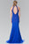 Elizabeth K - GL2263 Sequined Halter Long Dress Special Occasion Dress