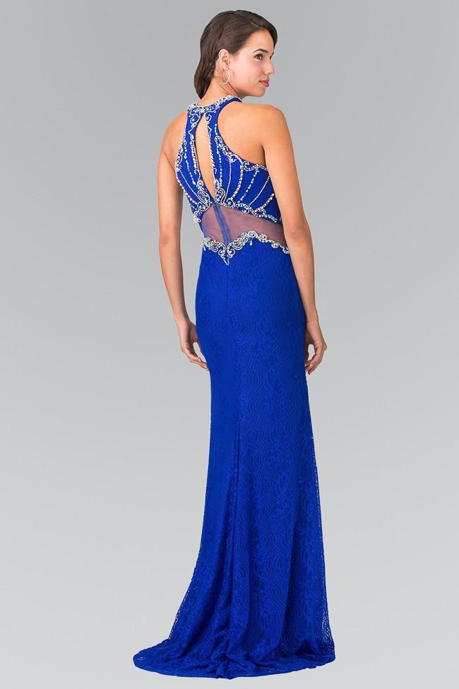 Elizabeth K - GL2275 Halter Embellished Long Dress – Couture Candy