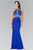 Elizabeth K - GL2275 Halter Embellished Long Dress Special Occasion Dress XS / Royal Blue