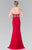 Elizabeth K - GL2279 Beaded Halter Neck Rome Jersey Sheath Dress Special Occasion Dress