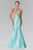 Elizabeth K - GL2280 High Neck Mermaid Gown Pageant Dresses XS / Tiffany