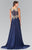 Elizabeth K - GL2288 Laced Scoop Neck Chiffon A-Line Dress Special Occasion Dress
