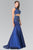 Elizabeth K - GL2291 Two-Piece Sequined Trumpet Gown Special Occasion Dress XS / Royal Blue