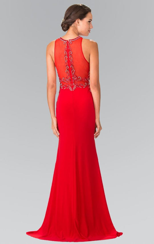 Elizabeth K - GL2298 Sleeveless Sequined Long Dress
