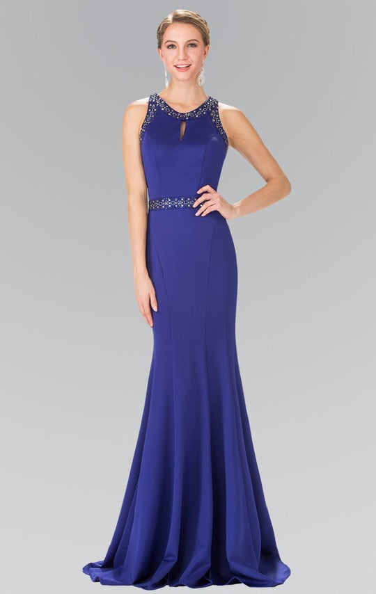 Elizabeth K - GL2303 Sleeveless Halter Long Dress