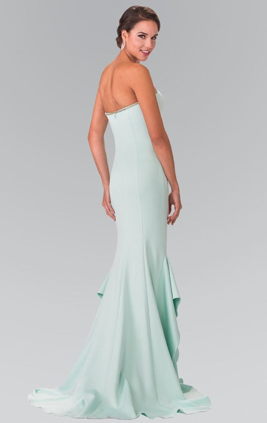 Elizabeth K - GL2305 Strapless Ruffled Long Dress