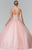 Elizabeth K - GL2308 Beaded Halter Neck Tulle Ballgown Special Occasion Dress