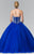 Elizabeth K - GL2308 Beaded Halter Neck Tulle Ballgown Special Occasion Dress