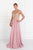 Elizabeth K - GL2311 Intricate Lace V-Neck A-Line Gown Special Occasion Dress XS / Dusty Rose