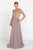 Elizabeth K - GL2311 Intricate Lace V-Neck A-Line Gown Special Occasion Dress XS / Mauve