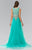 Elizabeth K - GL2317 Embellished Scoop Neck Tulle A-Line Dress Special Occasion Dress