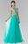 Elizabeth K - GL2317 Embellished Scoop Neck Tulle A-Line Dress Special Occasion Dress XS / Tiffany