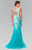 Elizabeth K - GL2318 Beaded Trumpet Gown Special Occasion Dress