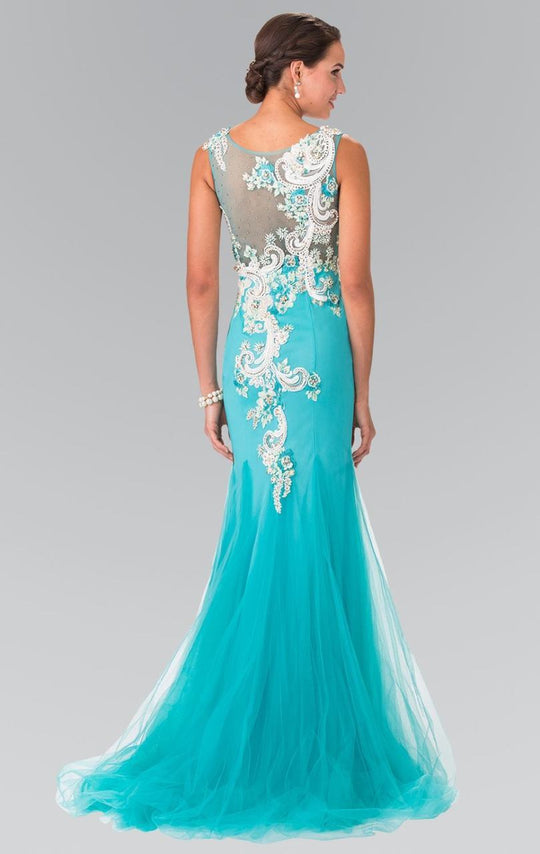 Elizabeth K - GL2318 Beaded Trumpet Gown