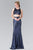 Elizabeth K - GL2333 Mock Two-Piece Sequined Sheath Gown Special Occasion Dress